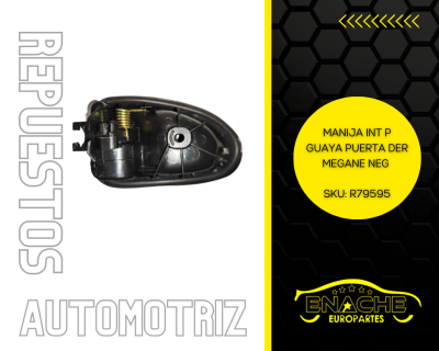 MANIJA INT P/GUAYA PUERTA DER MEGANE NEGRA